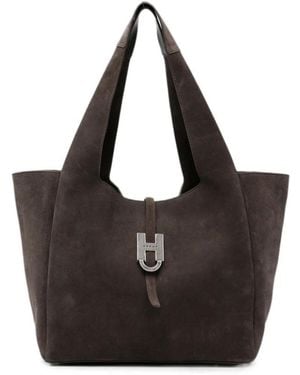 Hogan Tassen ,Bruin ,Suède Tas - Zwart