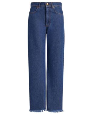 Alberta Ferretti Straight Fit Jeans - Blue