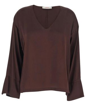 Jucca Zijden Blouse - Bruin