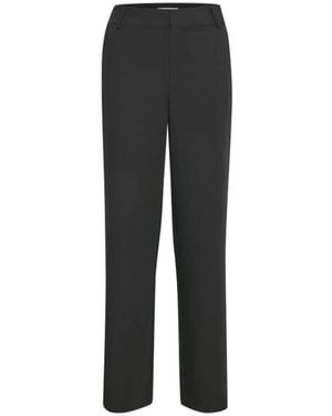 Gestuz Straight Trousers - Black