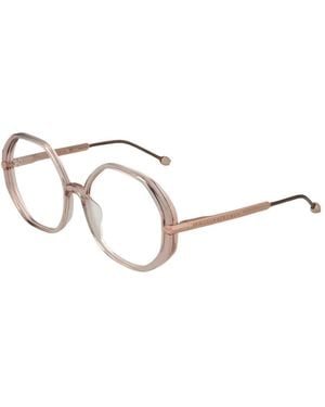 Philipp Plein Accessoires ,Roze ,Round Optical Frame - Metallic