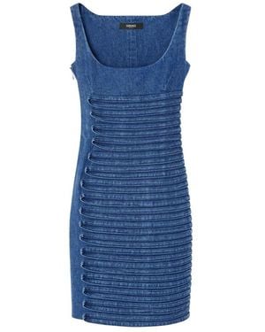 Versace Denim Mini Dress - Blue