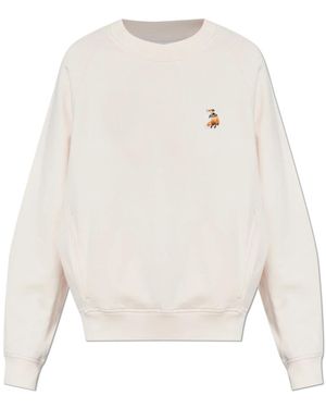 Maison Kitsuné Hoodies & Sweatvesten ,Roze ,Sweatshirts - Wit