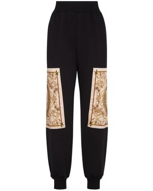 Philipp Plein Broeken ,Zwart ,Katoen New Baroque Joggers