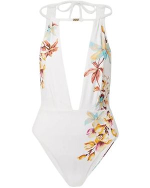 Max Mara Badmode ,Veelkleurig ,Chrissy One-Piece - Wit