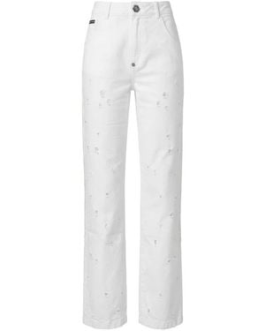 Philipp Plein Straight Jeans - Bianco