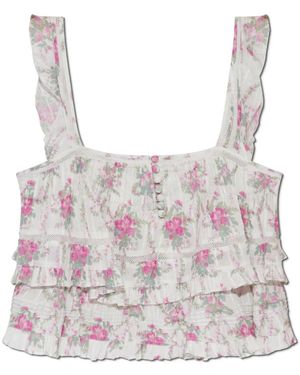 LoveShackFancy Sleeveless Tops - Grigio