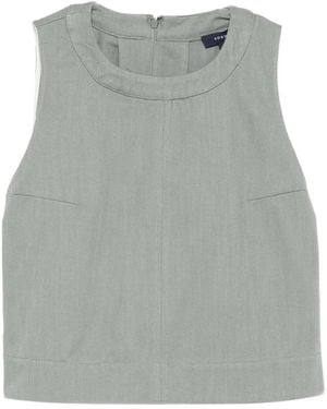Soeur Sleeveless Tops - Grey