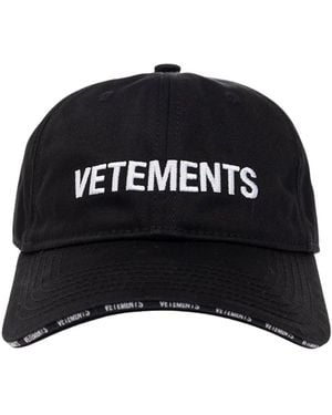 Vetements Iconic Logo Cap - Zwart