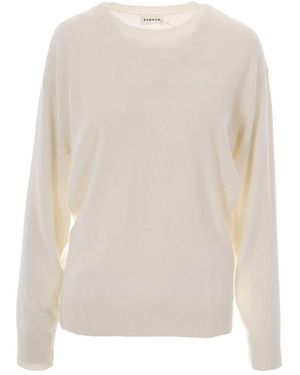 P.A.R.O.S.H. Rundhals-Strickpullover - Weiß