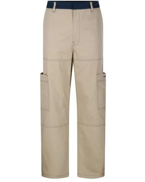 Off-White c/o Virgil Abloh Straight Trousers - Neutre