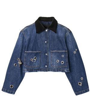 Marc Jacobs Grommet Utility Jacket - Blau