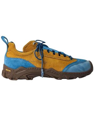 Our Legacy Wildleder Low-Top Schnürsneaker - Blau
