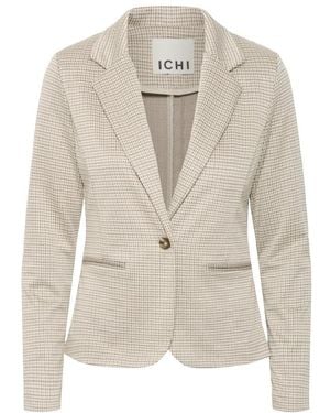 Ichi Jassen ,Leer Ihkate Cameleon Blazer - Naturel