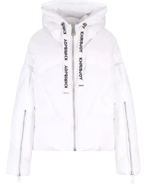 Khrisjoy Jassen ,Wit ,Puffer Jacket Met Capuchon