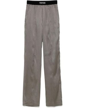 Tom Ford Straight Trousers - Grey