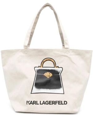 KARL LAGERFELD Shopping Bags - White