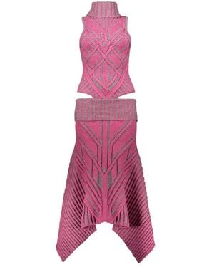 PAOLINA RUSSO Knitted Dresses - Rosa