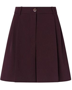 Pinko Korte Broeken ,Paars ,Katoen Shetana Shorts