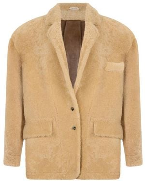 The Mannei Faux Fur & Shearling Jackets - Natural
