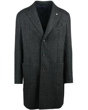 Luigi Bianchi Single-Breasted Coats - Black