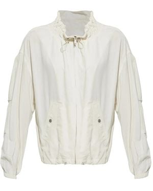 Isabel Marant Jassen ,Wit ,Linnen Plume Jas