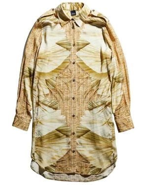 Fay Shirt Dresses - Metallic