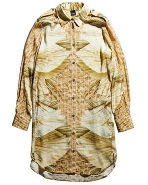 Fay Shirt Dresses - Metallic