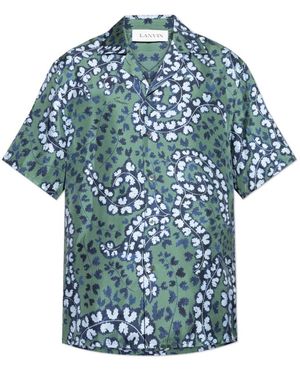 Lanvin Short Sleeve Shirts - Blue