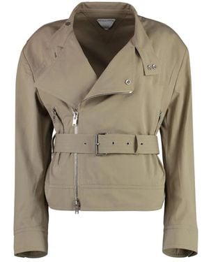 Bottega Veneta Bottega Veneta Cotton Blend Zipped Jacket - Green