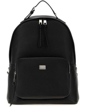 Dolce & Gabbana Tassen ,Zwart ,Leer Rugzakken