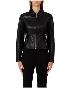 Liu Jo Lederjacke - Schwarz