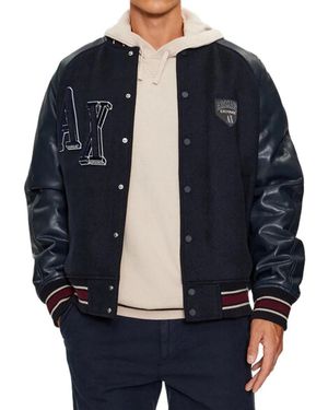 ARMANI EXCHANGE Bomber Jackets - Blue