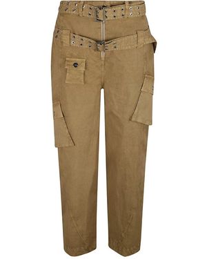 Ganni Slim-Fit Trousers - Green