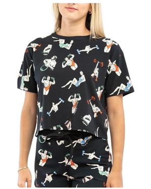 Moschino Cotton T-Shirt Met Ronde Hals - Zwart
