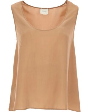 Alysi Sleeveless Tops - Brown