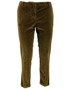 Kiltie Slim Velvet Broeken - Groen