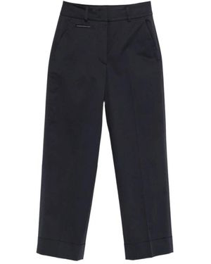 Peserico Cropped Trousers - Blue