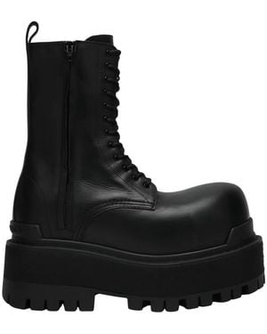 Balenciaga Lace-Up Boots - Negro