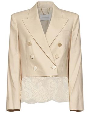 Zimmermann Jassen ,Katoen Valiant Cropped Jacket - Naturel