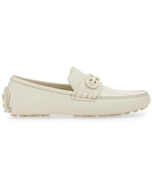 Ferragamo Gancini Mokassins - Weiß