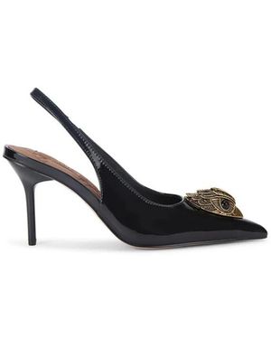 Kurt Geiger Schoenen ,Zwart ,Leer Belsize Sling Back Heel