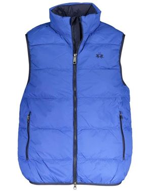 La Martina Gewatteerde Mouwloze Vest - Blauw