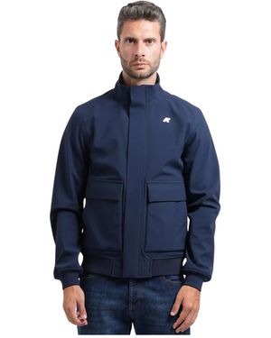 K-Way Jassen ,Blauw ,Herve Bonded Peacoat