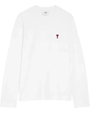 Ami Paris Long Sleeve Tops - Blanco