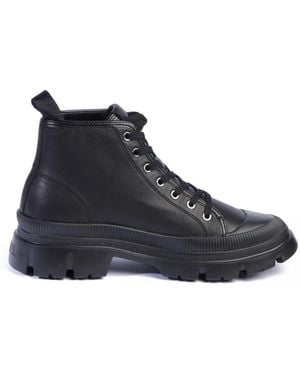 KARL LAGERFELD Lace-Up Boots - Blue