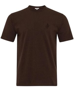 JW Anderson Zijde & Nylon Bruin T-Shirts Polos