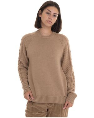 Fay Strickwaren mit Rundhalsausschnitt - Braun