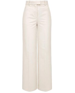 Circolo 1901 Broeken ,Katoen High-Waisted Masculine-Fit Pantalon - Naturel