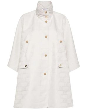 Max Mara Jassen ,Wit ,Leer Jassen